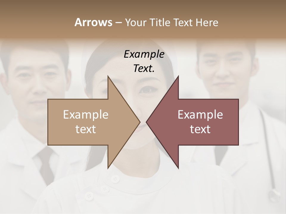 Portrait Stethoscope Scrubs PowerPoint Template