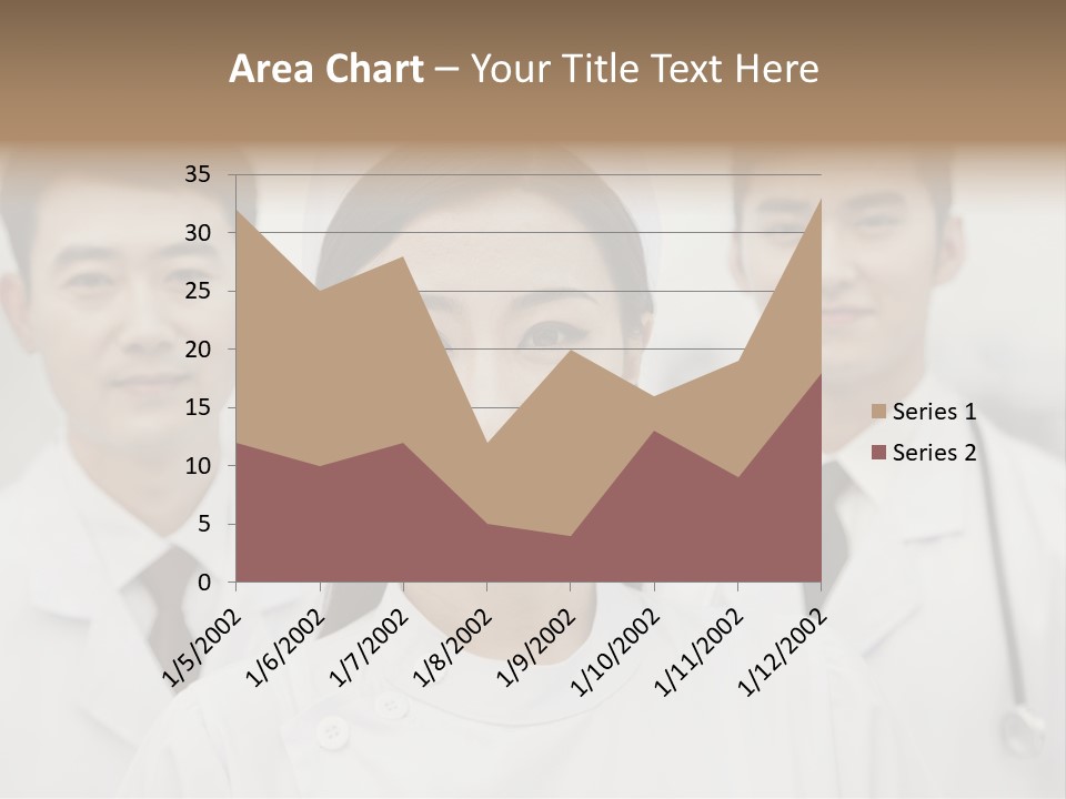 Portrait Stethoscope Scrubs PowerPoint Template