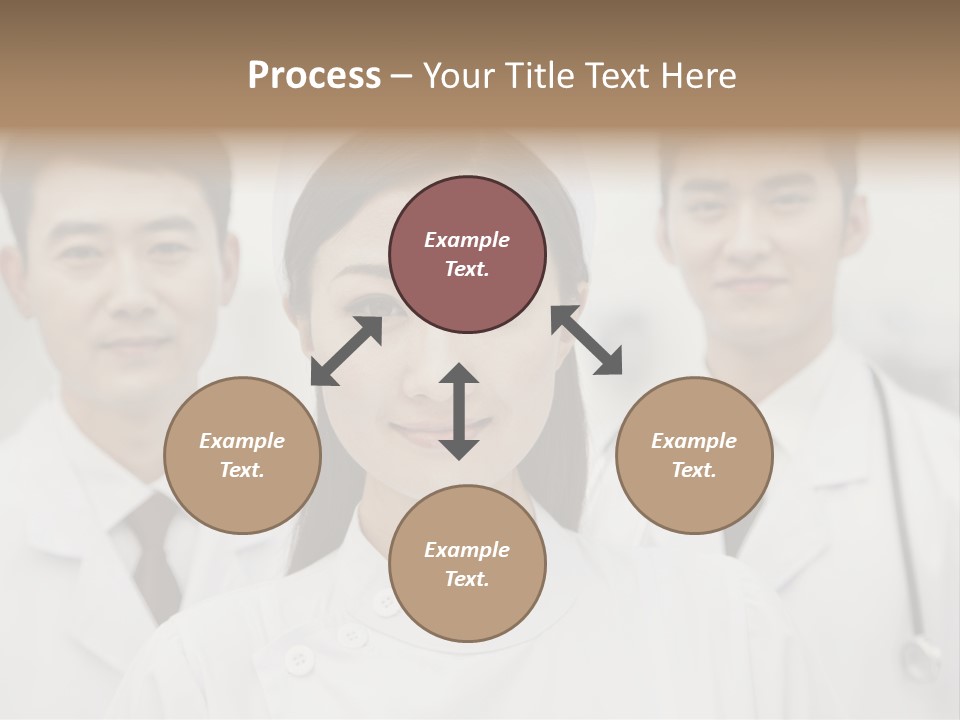 Portrait Stethoscope Scrubs PowerPoint Template