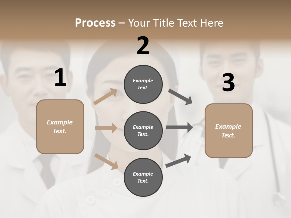 Portrait Stethoscope Scrubs PowerPoint Template