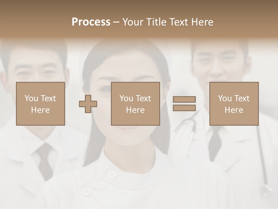 Portrait Stethoscope Scrubs PowerPoint Template