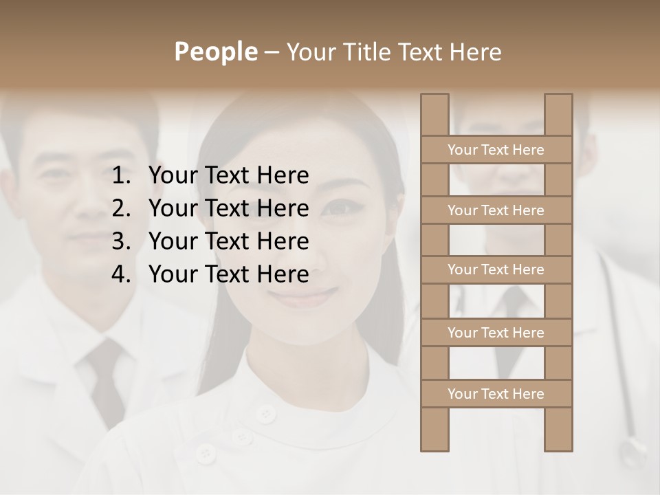 Portrait Stethoscope Scrubs PowerPoint Template