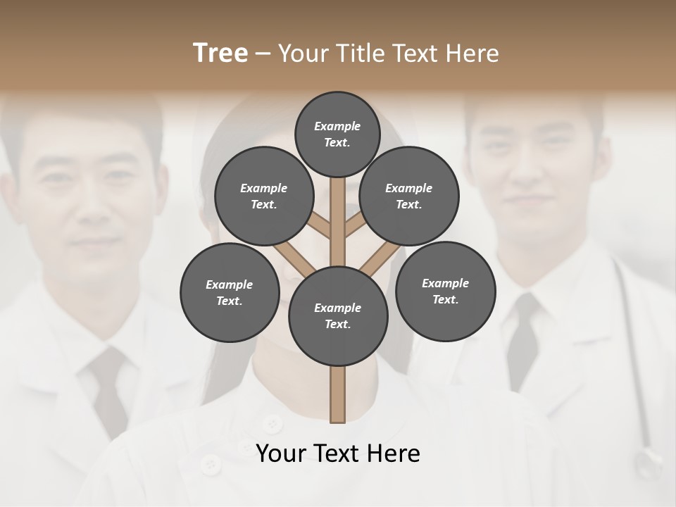 Portrait Stethoscope Scrubs PowerPoint Template