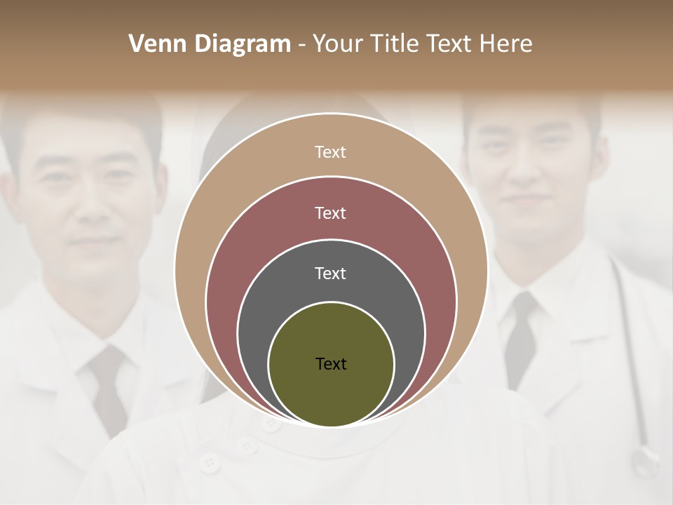 Portrait Stethoscope Scrubs PowerPoint Template