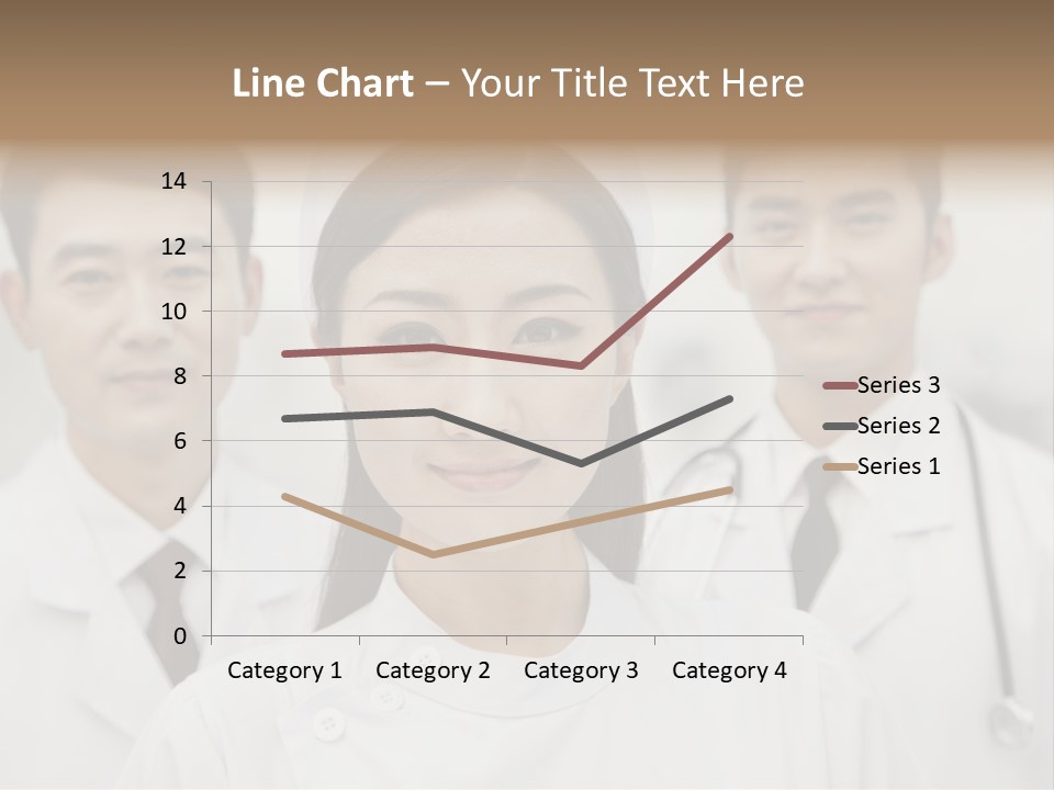Portrait Stethoscope Scrubs PowerPoint Template