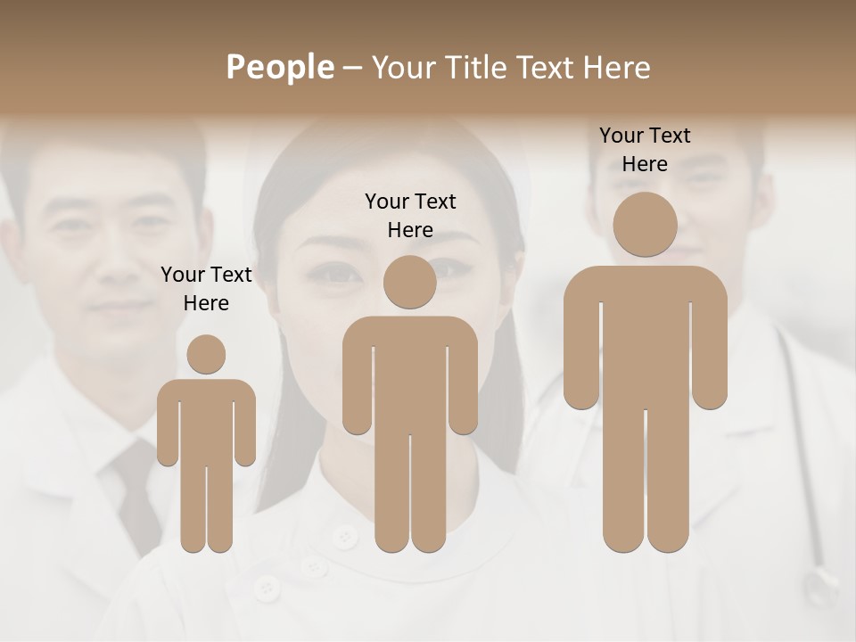 Portrait Stethoscope Scrubs PowerPoint Template