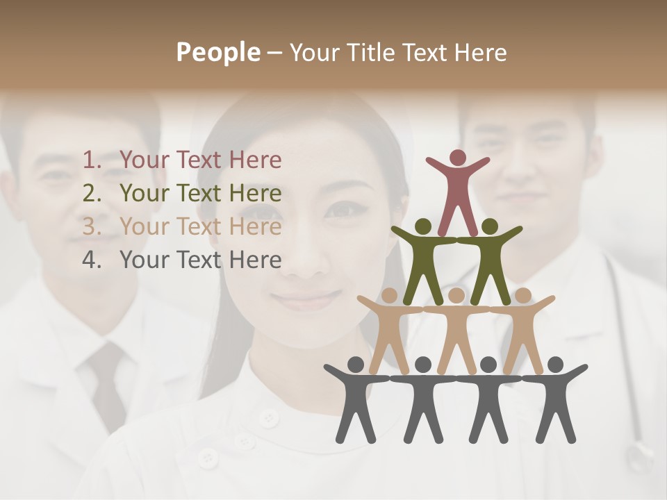 Portrait Stethoscope Scrubs PowerPoint Template