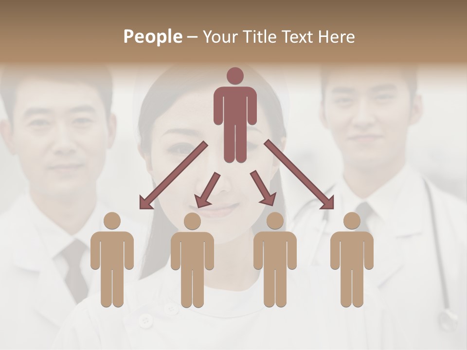 Portrait Stethoscope Scrubs PowerPoint Template