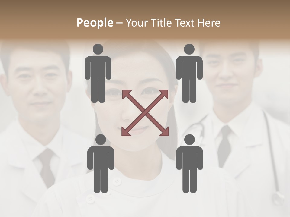 Portrait Stethoscope Scrubs PowerPoint Template