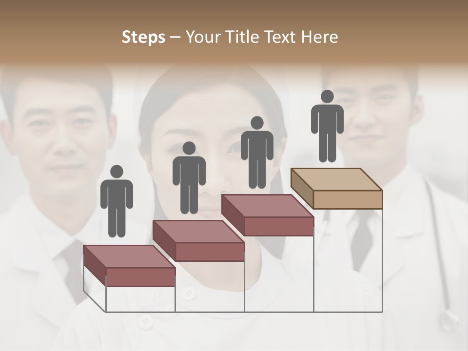 Portrait Stethoscope Scrubs PowerPoint Template