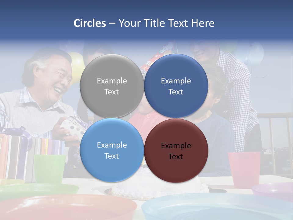 Birthday Senior Men Granddaughter PowerPoint Template