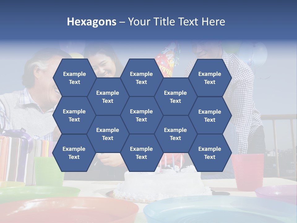 Birthday Senior Men Granddaughter PowerPoint Template