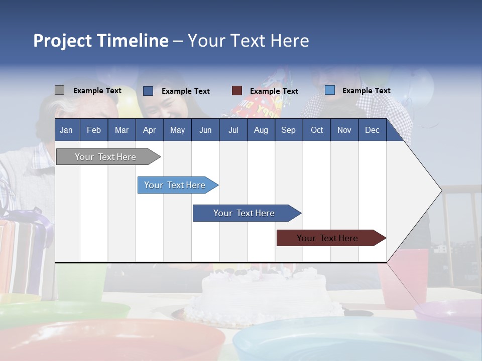 Birthday Senior Men Granddaughter PowerPoint Template