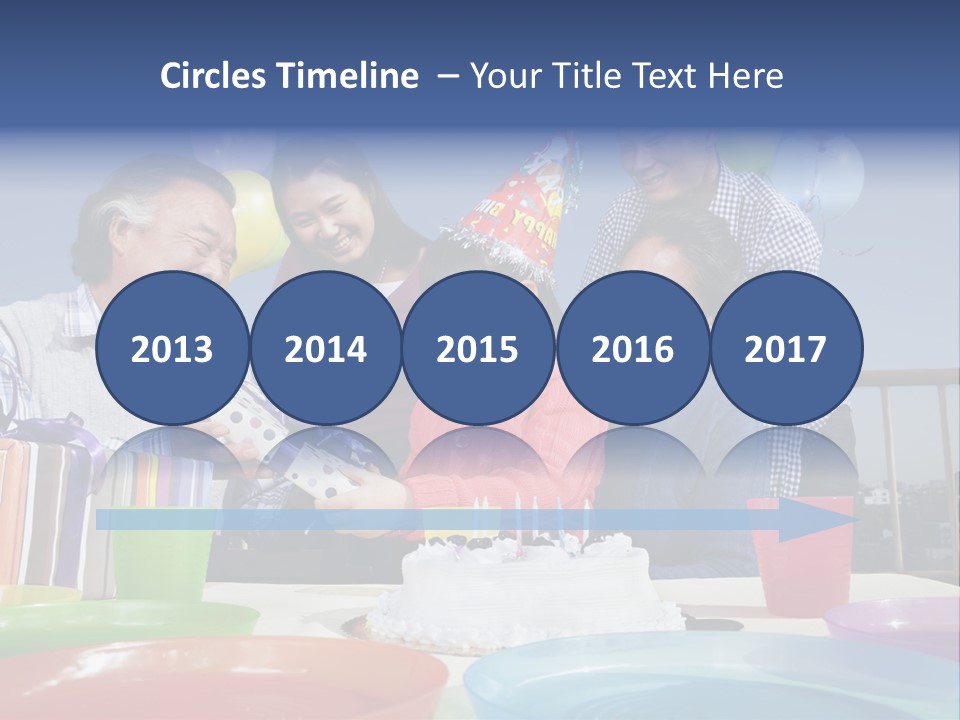 Birthday Senior Men Granddaughter PowerPoint Template