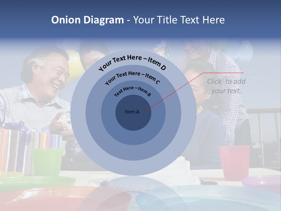 Birthday Senior Men Granddaughter PowerPoint Template