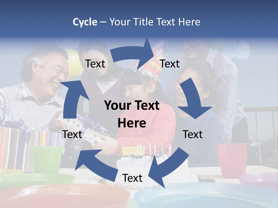 Birthday Senior Men Granddaughter PowerPoint Template