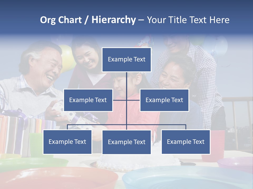 Birthday Senior Men Granddaughter PowerPoint Template