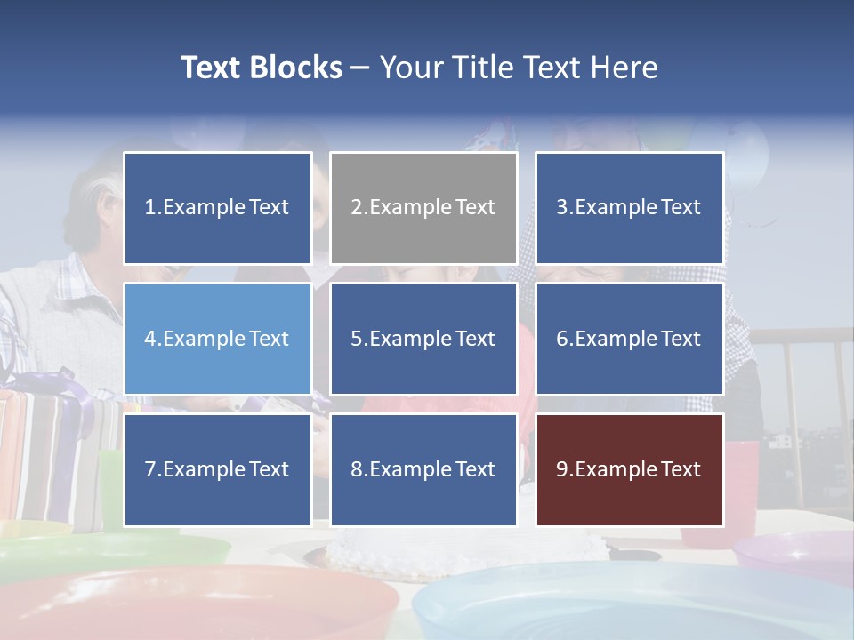 Birthday Senior Men Granddaughter PowerPoint Template