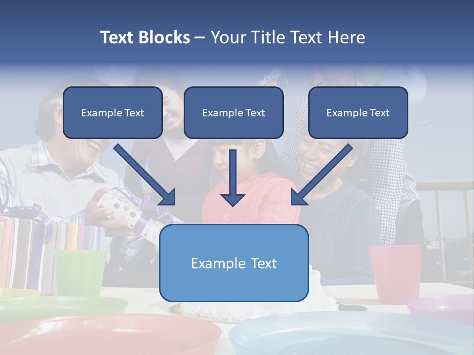 Birthday Senior Men Granddaughter PowerPoint Template