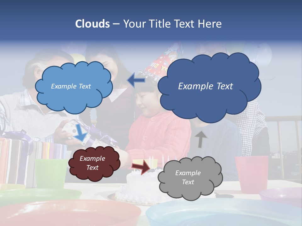 Birthday Senior Men Granddaughter PowerPoint Template