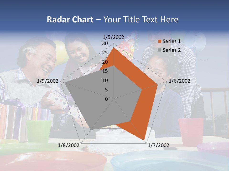 Birthday Senior Men Granddaughter PowerPoint Template