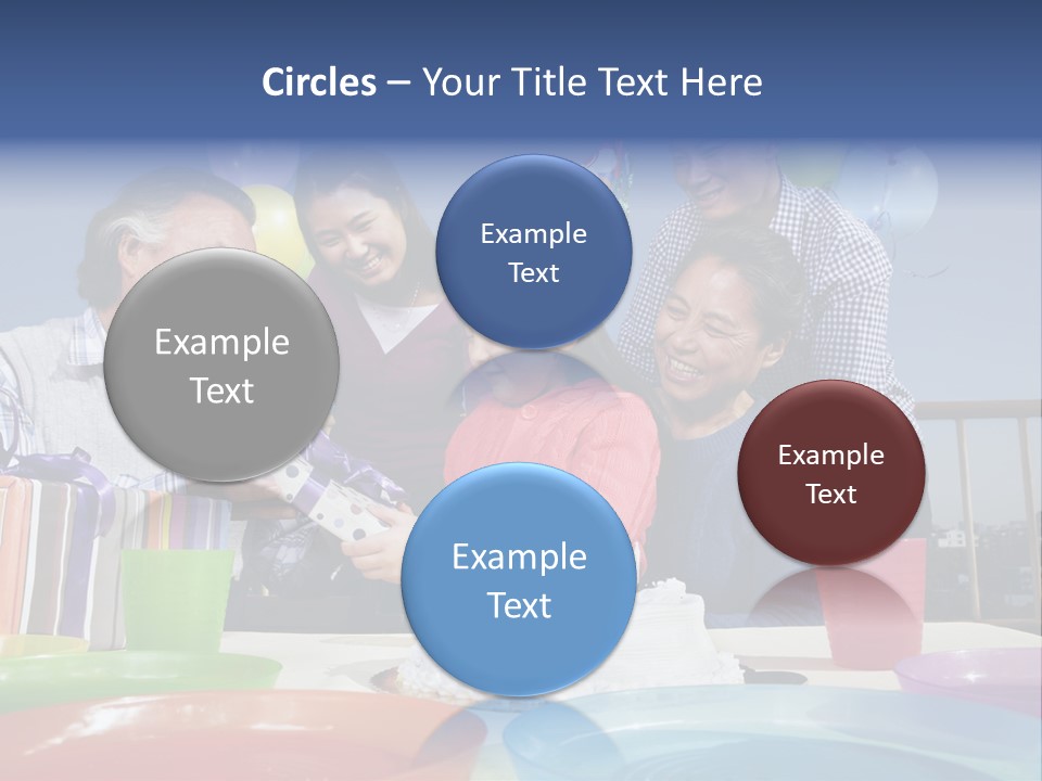 Birthday Senior Men Granddaughter PowerPoint Template