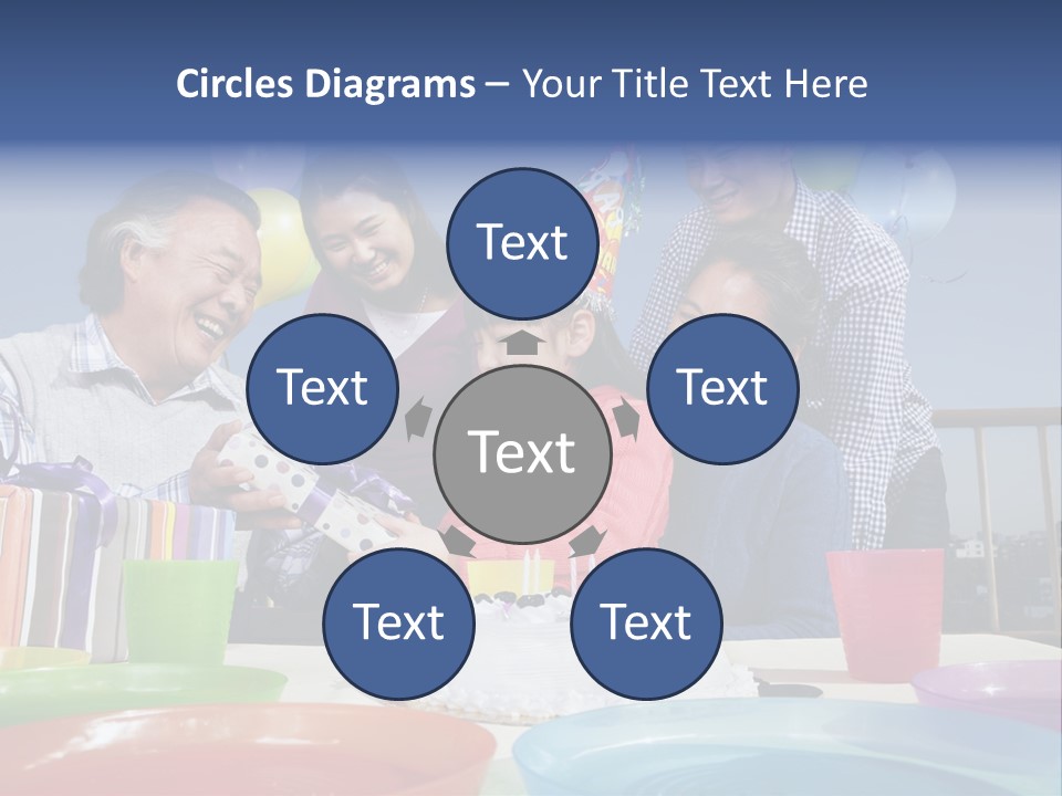 Birthday Senior Men Granddaughter PowerPoint Template