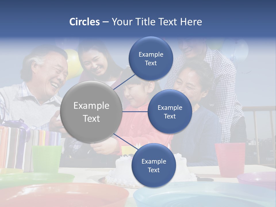 Birthday Senior Men Granddaughter PowerPoint Template