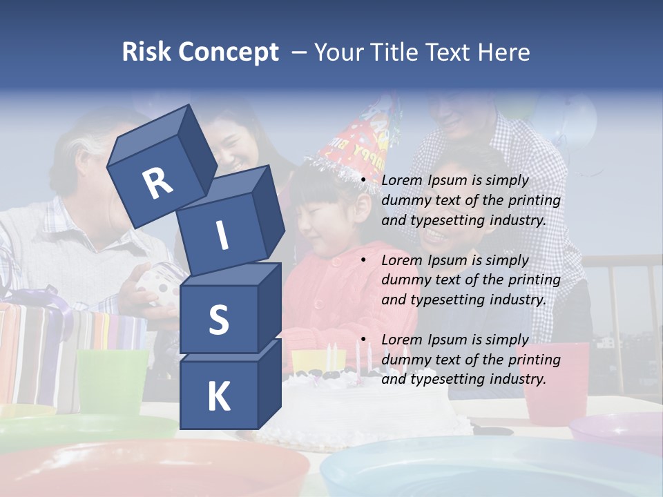 Birthday Senior Men Granddaughter PowerPoint Template