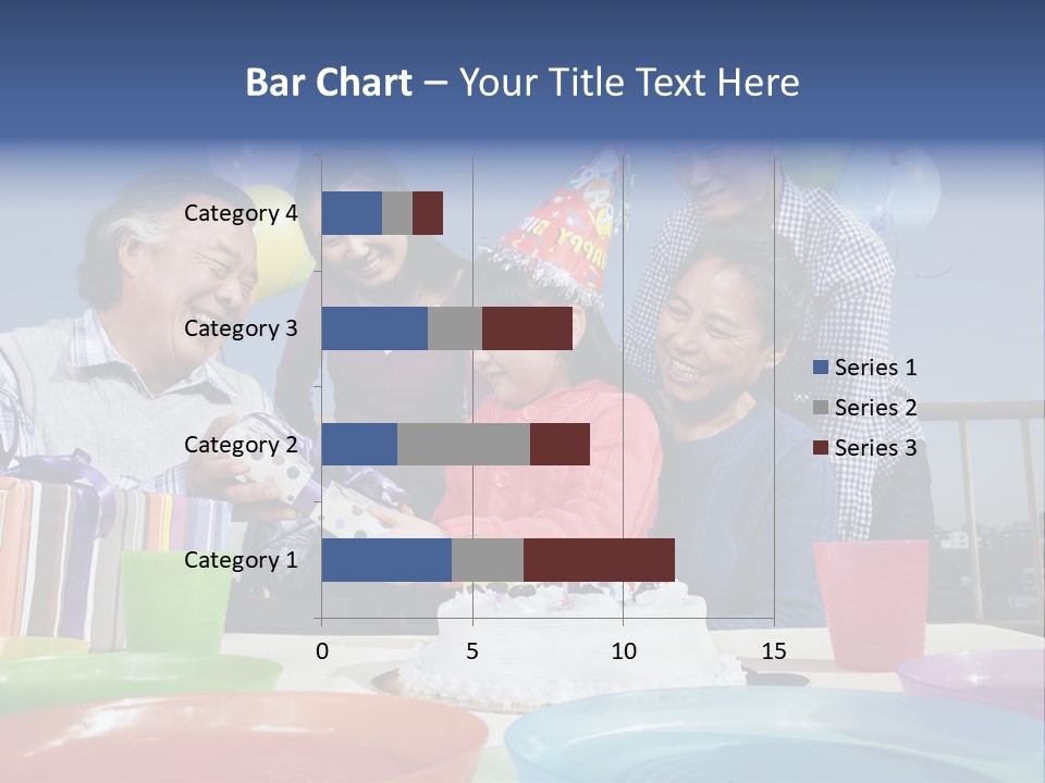 Birthday Senior Men Granddaughter PowerPoint Template