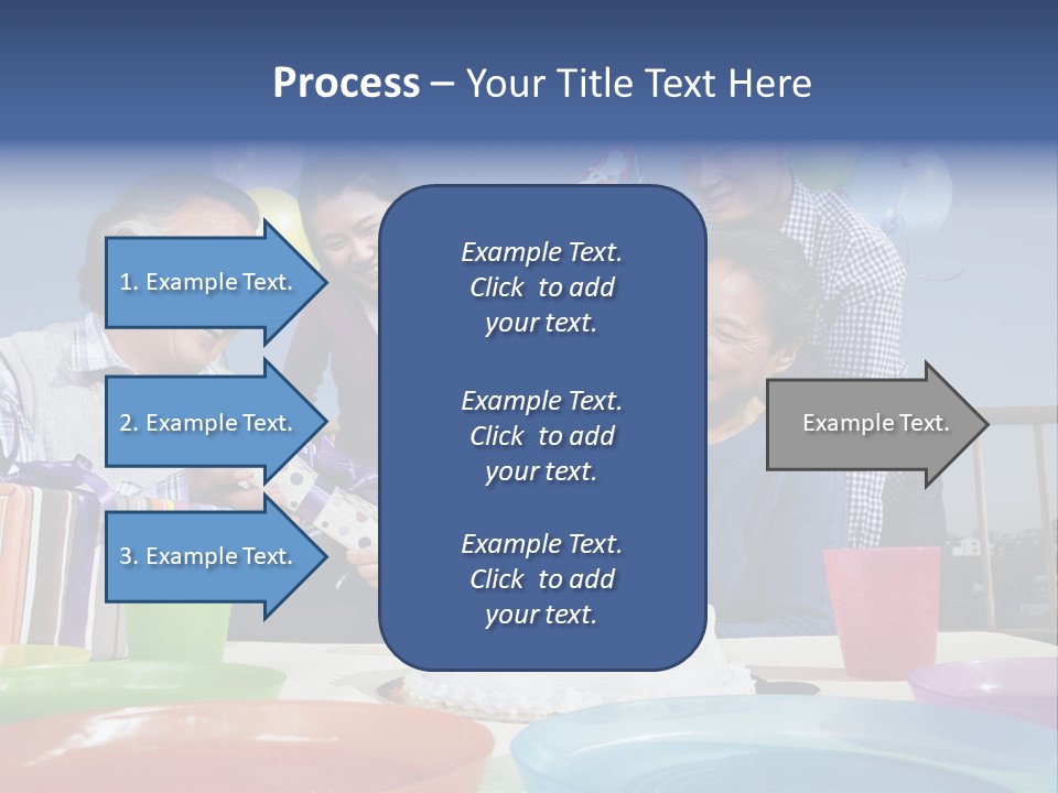 Birthday Senior Men Granddaughter PowerPoint Template