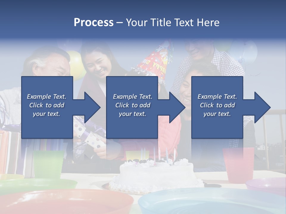 Birthday Senior Men Granddaughter PowerPoint Template