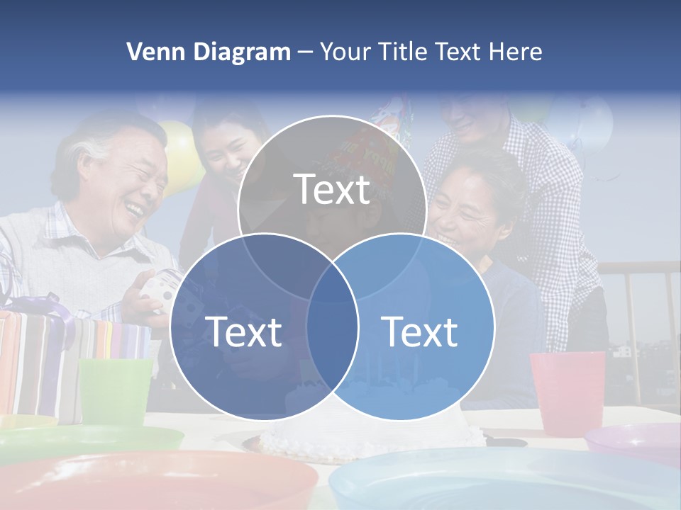 Birthday Senior Men Granddaughter PowerPoint Template