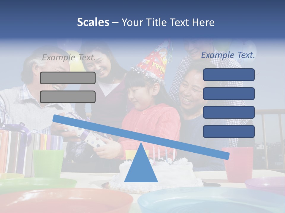 Birthday Senior Men Granddaughter PowerPoint Template