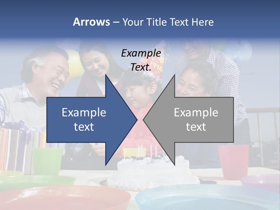 Birthday Senior Men Granddaughter PowerPoint Template