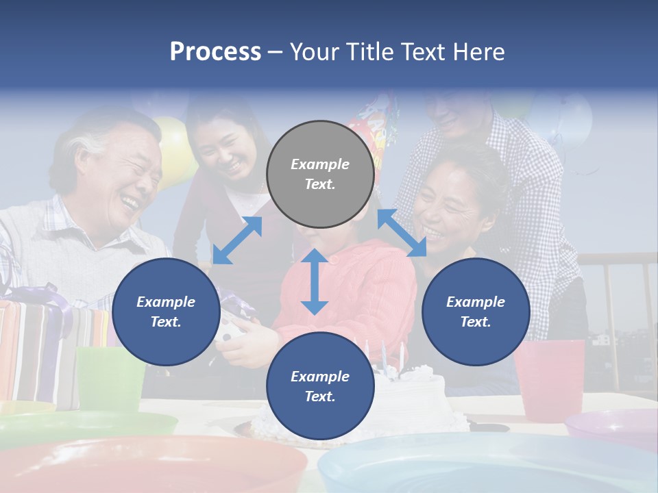 Birthday Senior Men Granddaughter PowerPoint Template