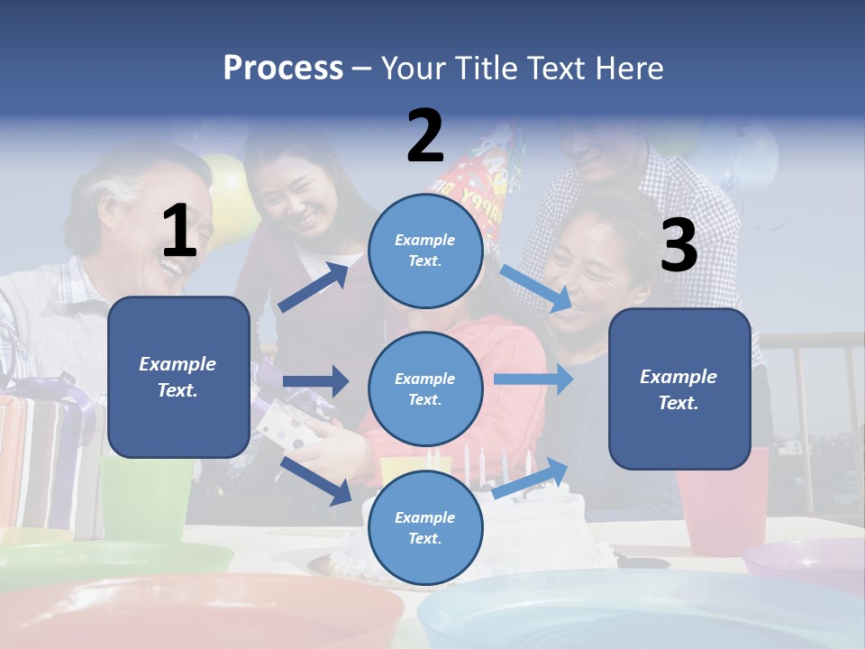 Birthday Senior Men Granddaughter PowerPoint Template