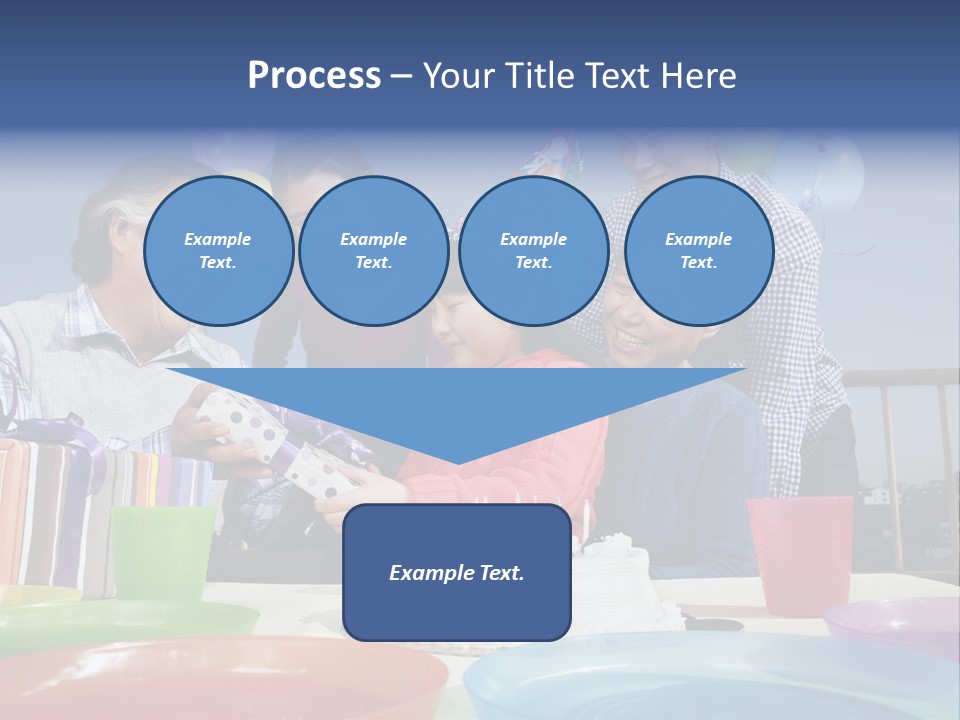 Birthday Senior Men Granddaughter PowerPoint Template