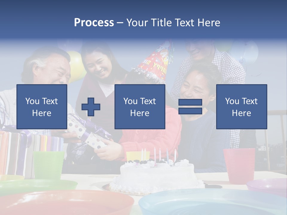 Birthday Senior Men Granddaughter PowerPoint Template