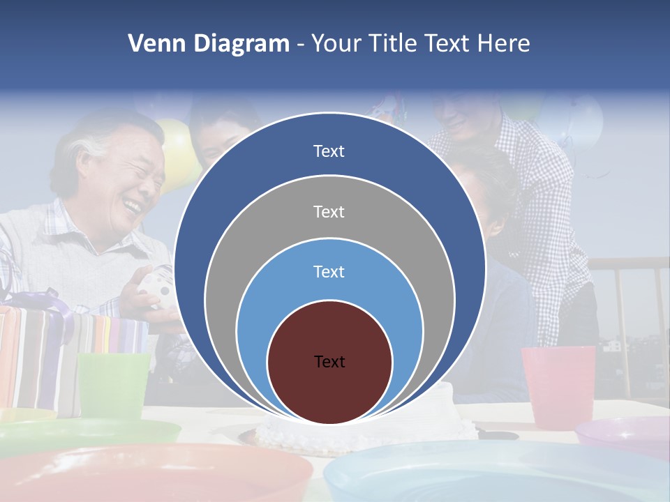 Birthday Senior Men Granddaughter PowerPoint Template