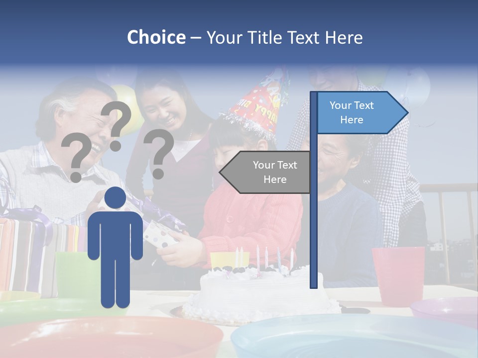 Birthday Senior Men Granddaughter PowerPoint Template