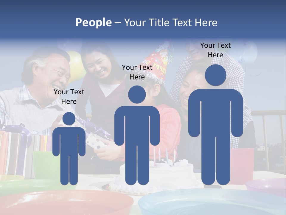 Birthday Senior Men Granddaughter PowerPoint Template