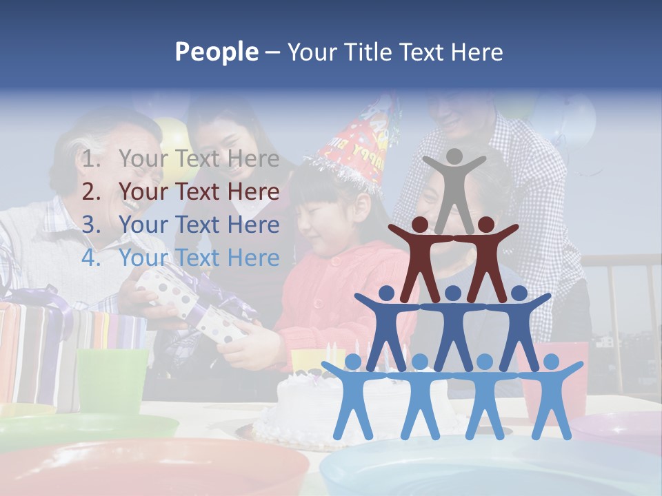 Birthday Senior Men Granddaughter PowerPoint Template