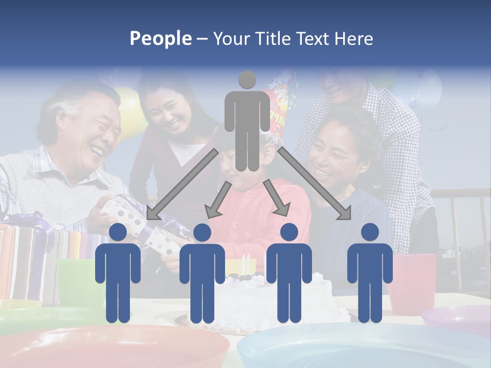 Birthday Senior Men Granddaughter PowerPoint Template