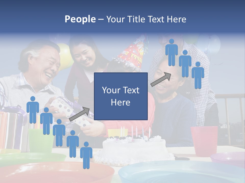 Birthday Senior Men Granddaughter PowerPoint Template