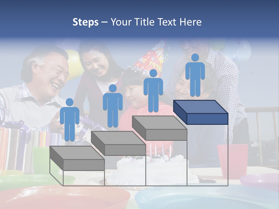 Birthday Senior Men Granddaughter PowerPoint Template