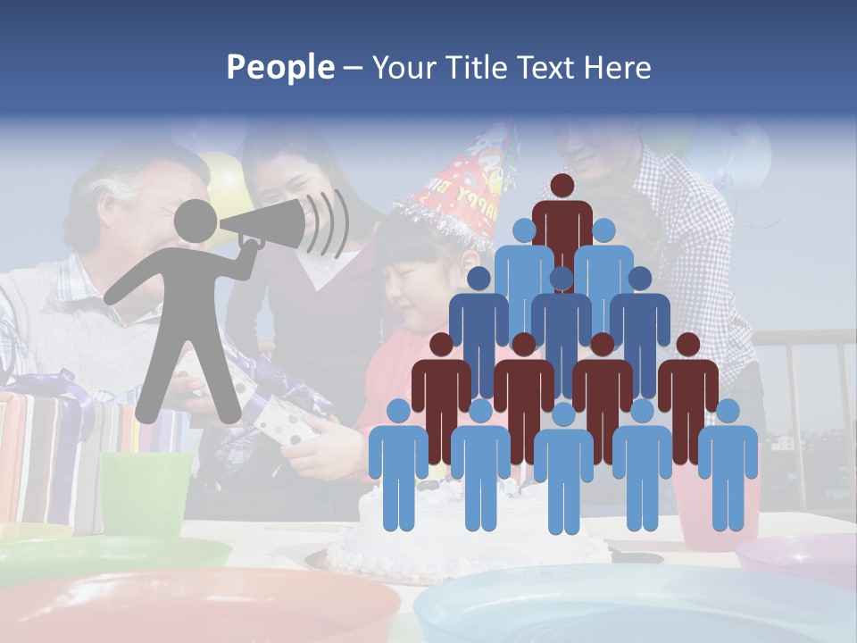 Birthday Senior Men Granddaughter PowerPoint Template