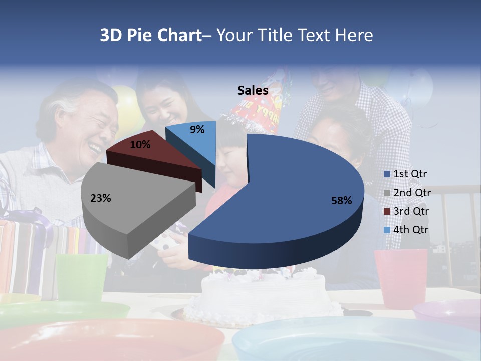 Birthday Senior Men Granddaughter PowerPoint Template