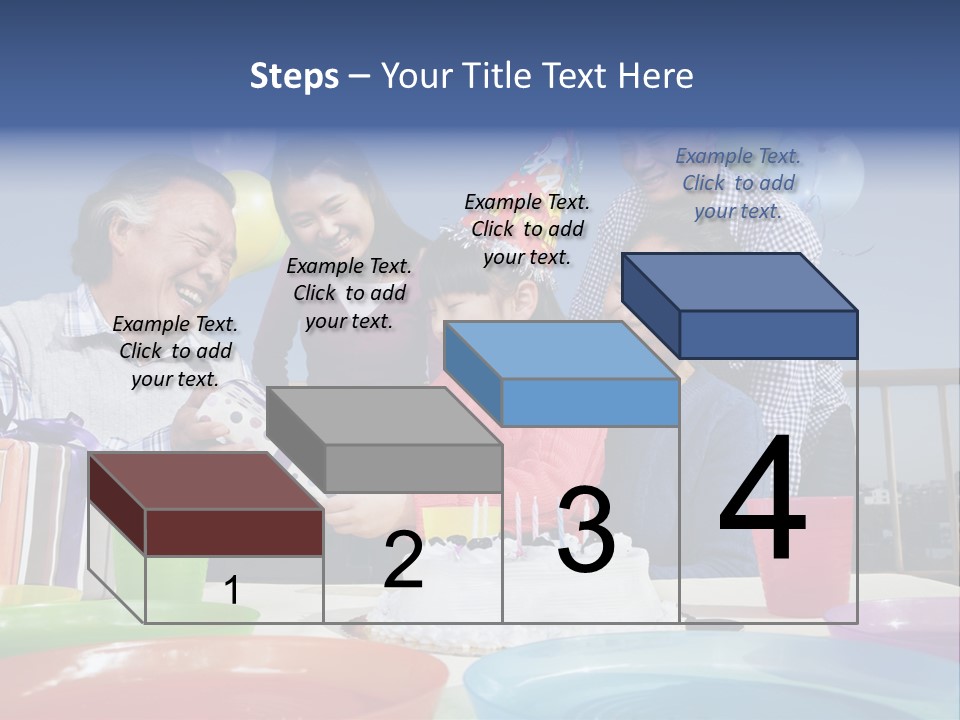 Birthday Senior Men Granddaughter PowerPoint Template