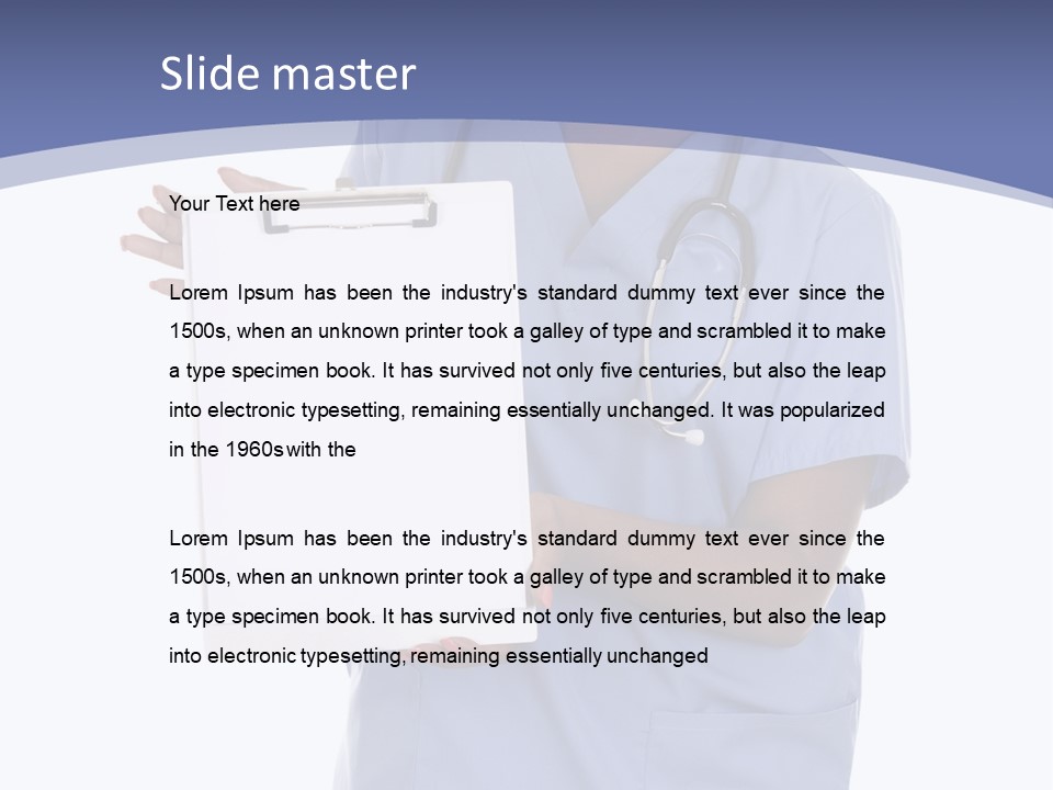 Health Confident Nurse PowerPoint Template